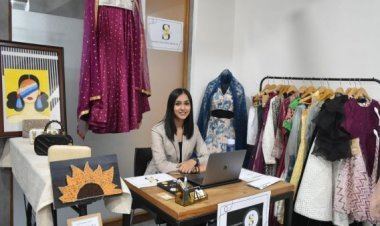 A display was organized by the students of INIFD Chandkheda creating their own brand