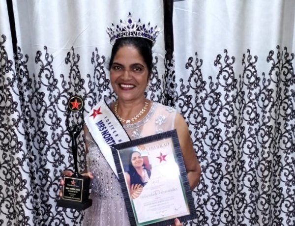 Mrs India 2022 Felicidade Fernandes state winner from Goa