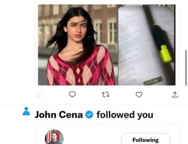 Did Kashika Kapoor just confirm her Hollywood debut: Find out what’s brewing as John Cena and the actress recently followed each other