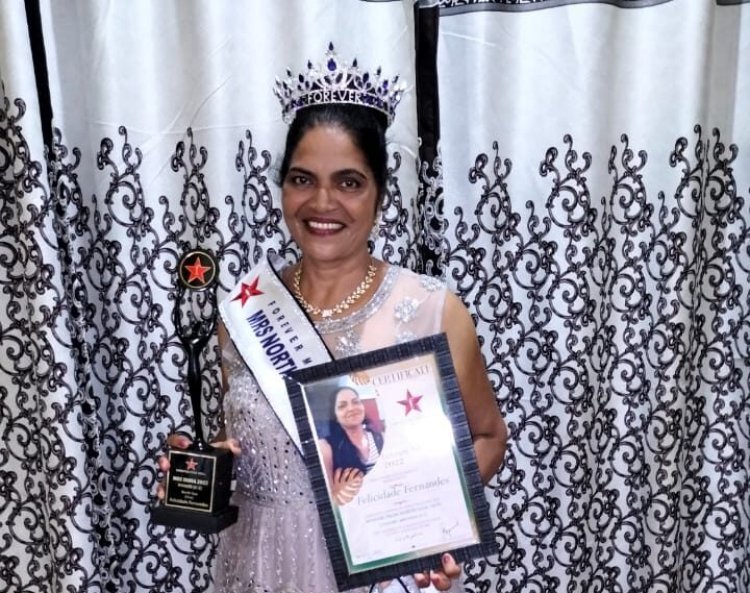 Mrs. India 2022 Felicidad Fernandes State Winner from Goa