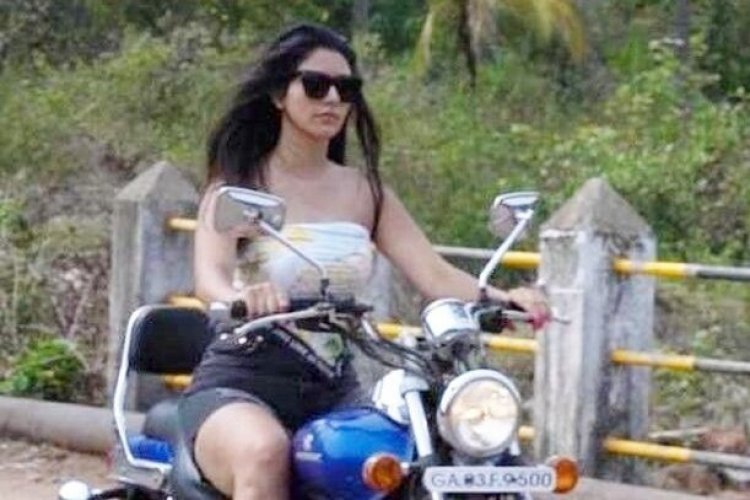 Fans eagerly anticipate seeing Warina Hussain in an action film as she rides her bike with style in the streets of Goa