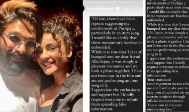 Seerat Kapoor speaks up about her appearance in an item song for Pushpa 2