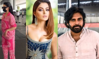 Urvashi Rautela Spotted At Hyderabad In Pink Versace's Night Suit Worth Rs 91,000, Spotted for Pawan Kalyan Film
