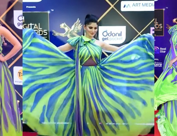 Urvashi Looks Stunning At The IWM BUZZ Awards Night, Grabs All The Limelight In Her Butterfly Dress