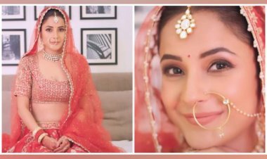 Shehnaaz Gill Mesmerizes Fans with Traditional Bridal Look, Embraces Self-Love