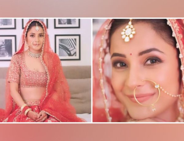 Shehnaaz Gill Mesmerizes Fans with Traditional Bridal Look, Embraces Self-Love