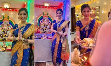 Happy Ganesh Chaturthi- Actress Jyoti Saxena Welcomes Bappa Home with Joy and Devotion and says, 'My Sukhkarta is here'