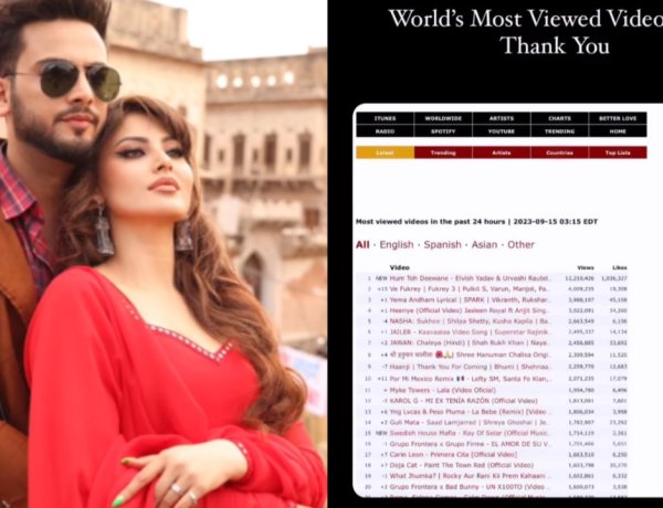 Urvashi Rautela and Elvish Yadav's Music Video Hum To Deewane Breaks Records, Becomes World Most Viewed Video