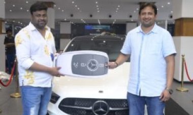 Blockbuster Producer SKN gifted a brand new Mercedes Benz car to Cult Blockbuster “Baby” director Sai Rajesh