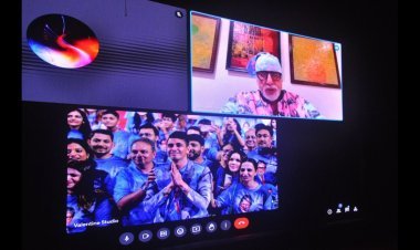 Bollywood Legend Amitabh Bachchan first time Virtually attends his spectacular 81st Birthday celebration hosted by his Surat Industrialist fan Sunil Shah