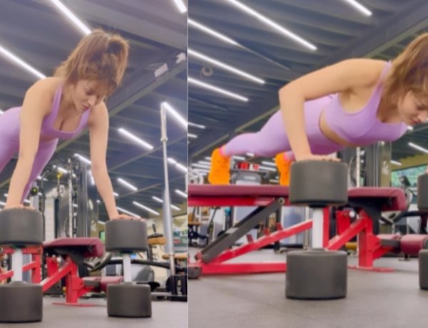 TuesdayTransformation Urvashi Rautela Serving Major Fitness Goals As She Enjoys On Her Chest Workout Day- Check Video Now