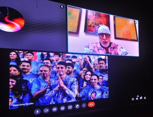 Bollywood Legend Amitabh Bachchan first time Virtually attends his spectacular 81st Birthday celebration hosted by his Surat Industrialist fan Sunil Shah
