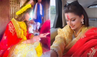 Urvashi Rautela Performs Puja At Guwahati Kamakhaya Temple As She Visits To Seek Blessings