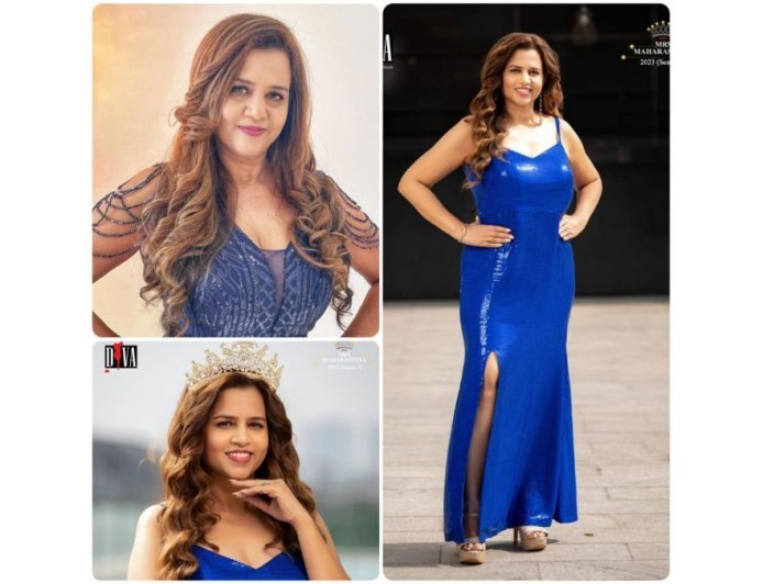 Ranjana Shah wins coveted Mrs Photogenic award at  Mrs Maharashtra 2023 held by DIVA Pageants