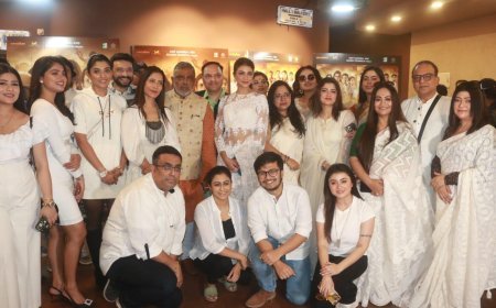 Grand Poster Launch of upcoming Tollywood Movie Sada Ronger Prithibi