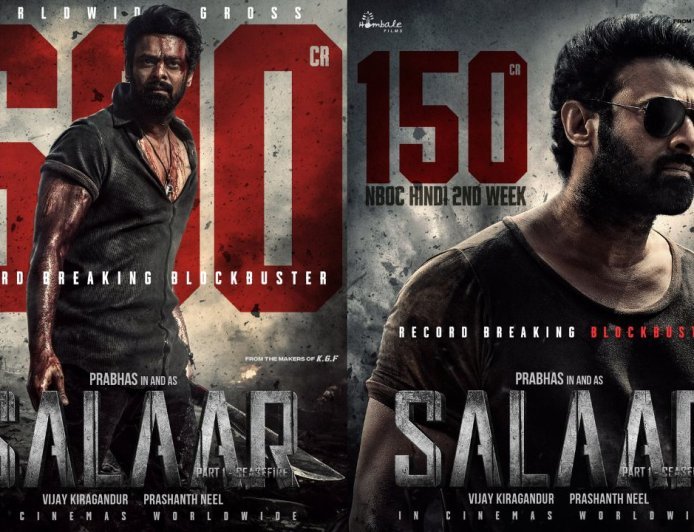'Salaar Strikes Gold: Crosses 625 Crore Mark Worldwide , Dominates Second Week with Hindi Box Office at 150 Crore+'