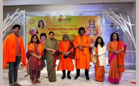 Tantri Samrat Pandit Salil Bhatt presented 'Shri Ram Samvad' at Arch College of Design