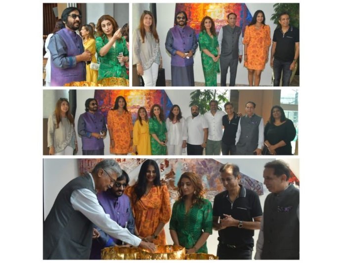 Rajiv Mishra, Roopkumar Rathod, Parvez Damania launch Avataran- A Solo Art Show by Anita Goel