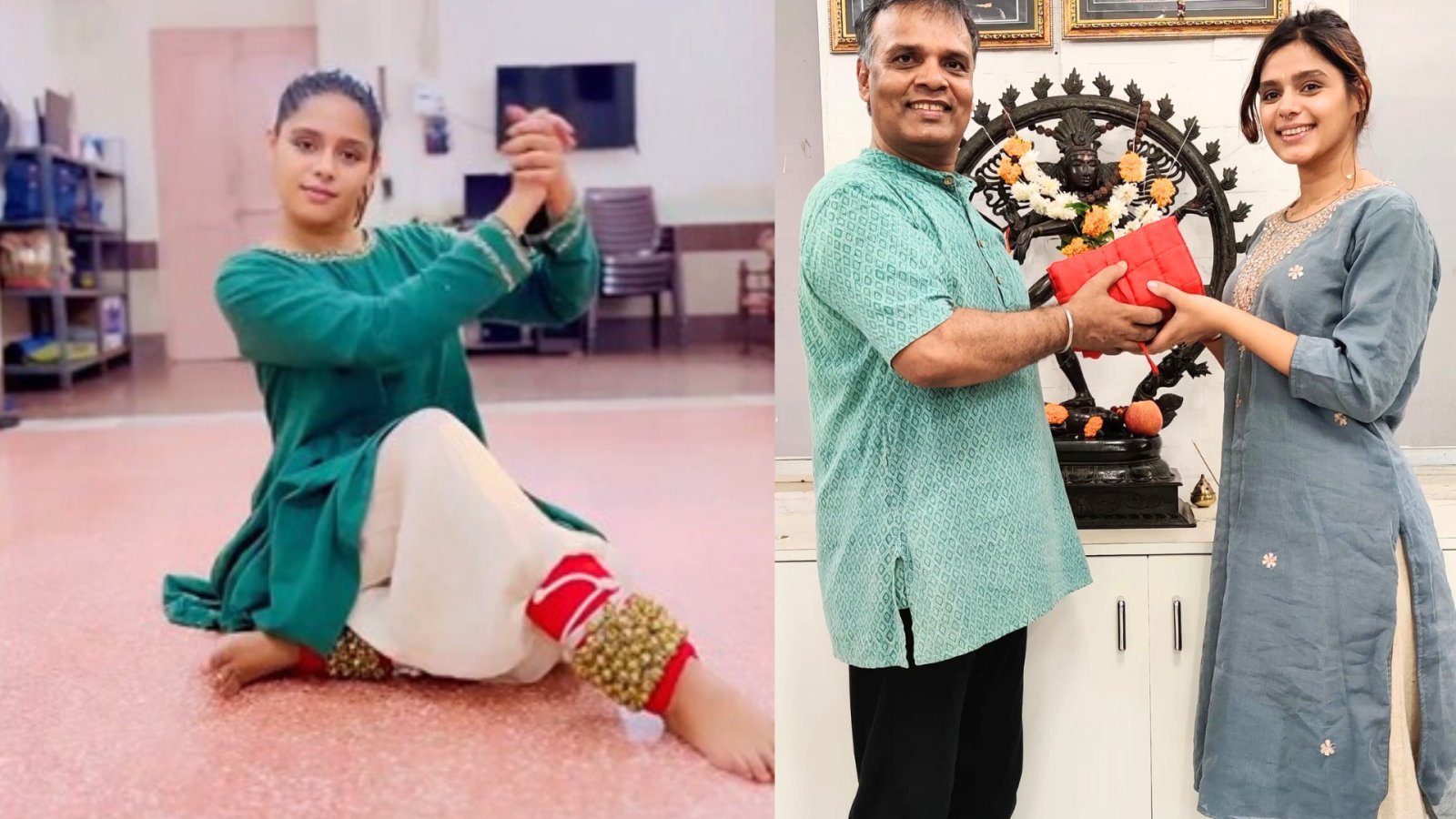 After Jhanvi Kapoor, Kangana Ranaut Actress Pranati Rai Prakash Learns Kathak From Indian Classical  Guru Rajendra Chaturvedi