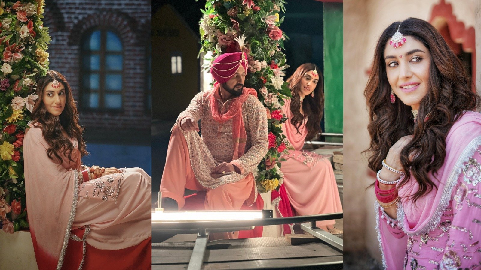 Delbar Arya Shoots For A Wedding Song In A Perfect Punjabi Kudi Look For Her Movie 'Damdaa' Alongside Satvinder Singh- Check BTS pictures now