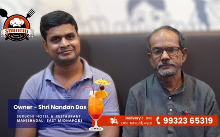 Nandan Das Elevates Dining Experience at Suruchi Hotel and Restaurant, Mahishadal, with a New AC Restaurant and Diverse Menu!
