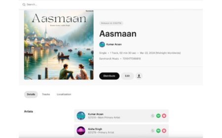 Sarvinarck Music Launches Revolutionary Dashboard for Artists and Labels, Achieving Milestone in Music Industry Support