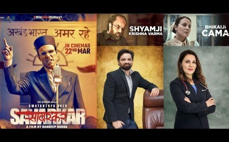 Renowned actor Randeep Hooda introduced Jay Patel as Shamji Krishna Varma and Dr. Anjali Hooda as Bhikaji Cama in the eagerly awaited film 'Swatantrya Veer Savarkar'