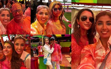 Actress Jyoti Saxena Celebrates Holi with Bollywood Friends Tripti Dimri, Daisy Shah, Palak Tiwari, and Many More Embracing the Festival's Joy At Vineet Jain's Rang Barse Holi Bash