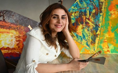 Anita Goel defies Artistic Constraints, her knives infusing Canvases with Raw Energy