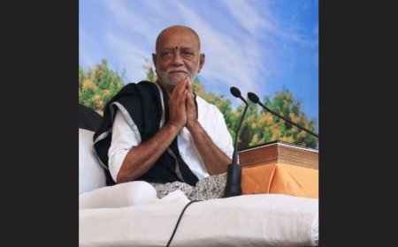 Morari Bapu’s tributes to deceased in accidents at Dhoraji, Haryana and Chhattisgarh