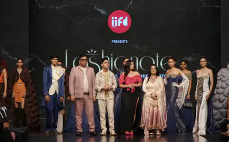 In Surat, Over 150 Students of IIFD Showcase Captivating Garments Designed at Fashionet-2024