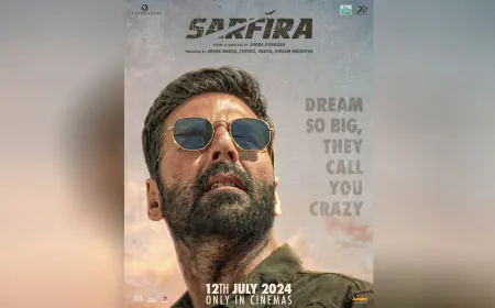 First Look: Akshay Kumar's 'SARFIRA' Poster Reveals an Inspiring Story of Grit and Determination!