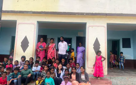 Sunny Leone shoots for her next in Karnataka, visits a Rural School