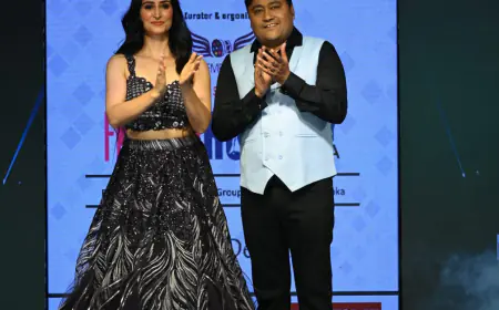 Prerna Bhat  & Shilpi Chugh walk as a show stoppers for Black pearl brand in Fashion Runway of India 2024 
