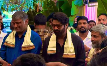 Prabhas is bringing a new film Fauji with Hanu Raghavapudi, pictures of the Puja ceremony went viral