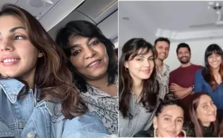 While Rhea Chakraborty was in jail parents behaved differently; Spent special moments with friends