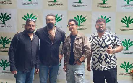 Rajiv Thakur Shines in New Avatar at Shree Gomateshwara Bhavan for a Media Meet for 'IC814: The Kandahar Hijack'