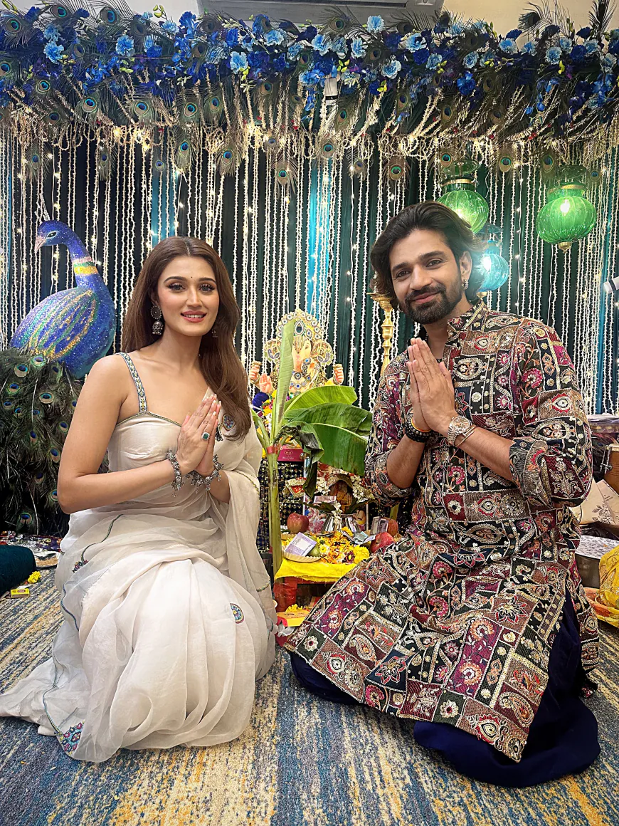 Ganesh Chaturthi Highlights: Producer-actress Arushi Nishank and Vishal Singh’s Heartwarming Festive Reunion