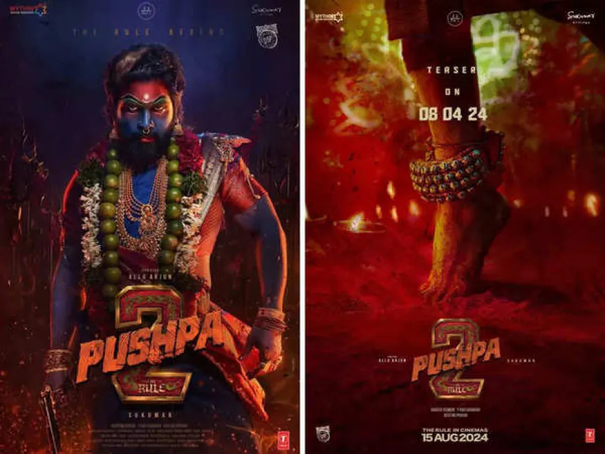 Pushpa 2 New Poster Released, See Allu Arjun's Rowdy Avatar