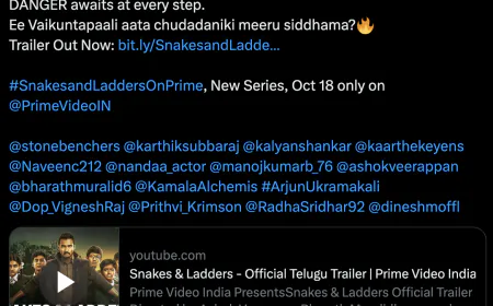 Rana Daggubati shared the trailer of the series 'Snakes and Ladders'