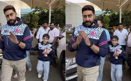 Abhishek Bachchan bust in anger on paparazzi with folded hands, he said, 'Enough Bhaiya, it's enough now'