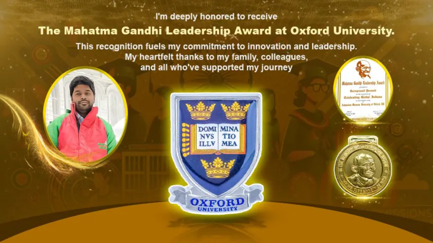 eives Prestigious Leadership Award at Oxford