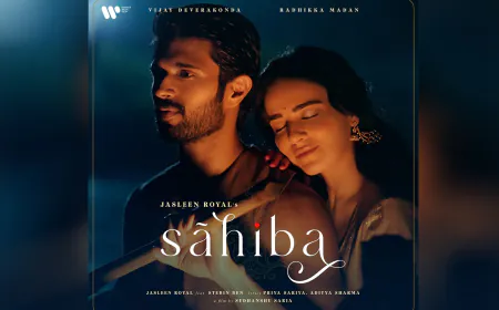 Jasleen Royal’s ‘Sahiba’ Poster Drops: Vijay Deverakonda and Radhikka Madan’s Chemistry Steals the Show!