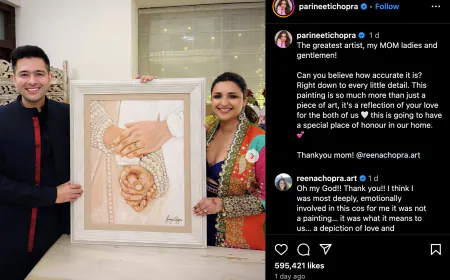 Raghav Chadha thanked his mother-in-law for a gift; Parineeti made the announcement in a royal style