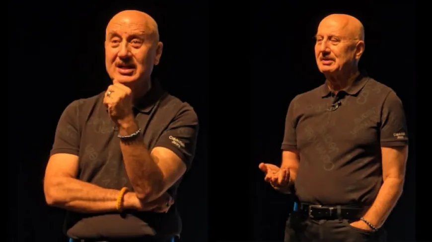 Anupam Kher told an interesting story in IFFI, his father celebrated when Anupam Kher failed in 10th class
