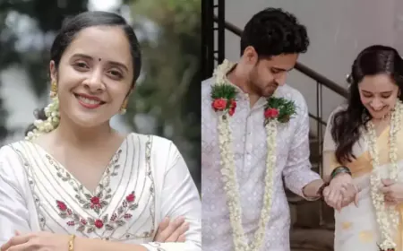 Anju Joseph got married for the second time, shared pictures with husband Aditya Parameswaran