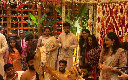 Unseen pictures of the wedding, Sobhita poured rice mixture on Naga Chaitanya's head
