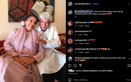 Shabana Azmi made a social media post for husband Javed Akhtar, shared the secret of 40 years of marriage