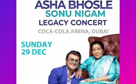 Sonu Nigam and Asha Bhosle will have a live concert in Dubai to welcome the new year