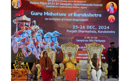 Global Gathering of NRIs Chant the Bhagavad Gita in Kurukshetra